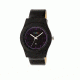 Crayo Womens Dazzle Leather-Band Watch w/Date, Black, CRACR4101