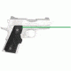 Crimson Trace Lasergrip for 1911 Officer's/Defender/Compact, Green laser, Black, LG-404G