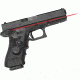 Crimson Trace Fits Glock 17,17L,22,24,31,34,35,37,20SF,21SF- Lasergrips, Rear activation, Dual Can IR/Red, Black LGD-417C