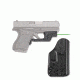 Crimson Trace Green Laserguard For Glock 43 w/Blade Tech IWB Holster, LG-443G-HBT