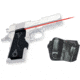Crimson Trace Pistol Lasergrips - 1911, GOULD, Compact Grip and Leather Holster Combo LG-404H GOULD