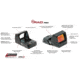 Crimson Trace RAD Open Reflex Red Dot Sight, 3 MOA Red Dot Reticle, Black, 01-01780