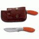 CRKT Kommer 2-Shot Knife - Orange Handle with Polished Stainless Bolster 2840