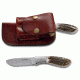CRKT Kommer Grandpa's Favorite Knife - Drop Point Fixed Blade, Stag Scales 2845