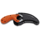 CRKT Bear Claw ER Knife-Orange Handle, Blunt Tip, Nylon Sheath, Serrated Edge 2510ER