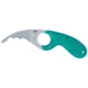 CRKT Bear Claw 2.39in Fixed Blade Knife, AUS 8, Hawkbill, Green w/Veff Serrations Glass-Reinforced Nylon, 2511T