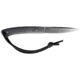 CRKT Biwa Fixed Blade Knife, 3.02in, 12C27, Drop Point, Black Micarta Handle, 2382K