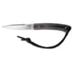 CRKT Biwa Fixed Blade Knife, 3.02in, 12C27, Drop Point, Black Micarta Handle, 2382K