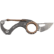 CRKT Compano Carabiner Folding Knife, 1.42in, High Carbon Stainless Steel Blade, Drop Point Blade, Stainless Steel Handle, 9082