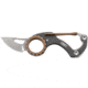 CRKT Compano Carabiner Folding Knife, 1.42in, 8Cr13MoV Stainless Steel Blade, Drop Point Blade, Stainless Steel Handle, 9082