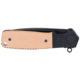 CRKT Homefront Compact Folding Knife, 2.91in, 1.4116 Stainless Steel Blade, Drop Point Blade, Brown G10 Handle, K245BKP