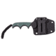 CRKT Minimalist Spear Point Fixed Blade Knife, 2.15in, 8Cr13MoV Stainless Steel Blade, Spear Point Blade, Green G10 Handle, 2396