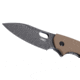 CRKT Pilar III Folding Knife, 2.97in, 8Cr13MoV Stainless Steel Blade, Sheepsfoot Blade, Brown G10 Handle, 5317B