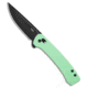 Crkt CRKT Q Compact Crossbar Lock Knife Aqua GRN 3.1" Black Oxide 14C28N, Blue/Green, 14C28N, adult, BHQ-226878