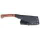 CRKT Razel Nax Fixed Blade Knife, 4.29in, SK5 Carbon Steel Blade, Axe Blade, Brown G10 Handle, 2014