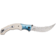 CRKT Ritual Assisted Opening Folding Knife, 4.37in 12C27, Persian, Fiber Infused Resin Handle w/Stainless Steel Bolster, White, 7471