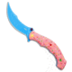 Crkt CRKT Ritual Compact Dessert Warrior Assisted Opening Knife Pink G-10 3.3" Blue, Pink, Sandvik 12C27, adult, BHQ-207042