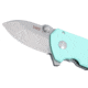 CRKT Squid Compact Assisted Opening Folding Knife, 1.75in, D2, Drop Point, Blue Stainless Steel Handle, 2485B