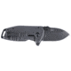 CRKT Squid Compact Assisted Opening Folding Knife, 1.75in, 8Cr13MoV, Drop Point, Black Stainless Steel Handle, 2485K