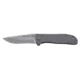 CRKT Drifter Knife - Stainless Handle, Razor-Sharp Edge, Gray scales 6450S