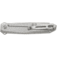 CRKT Facet 3.37in Folding Knife, Sheepsfoot, Plain Satin D2 Steel Blade, Stainless Steel Handle, K230XXP