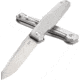 CRKT Facet 3.37in Folding Knife, Sheepsfoot, Plain Satin D2 Steel Blade, Stainless Steel Handle, K230XXP