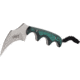 CRKT Folts Keramin - 2.31in. Kerambit Style Blade, Green &amp; Black Scales, Sheath w/ Lanyard 2389