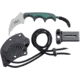 CRKT Folts Keramin - 2.31in. Kerambit Style Blade, Green &amp; Black Scales, Sheath w/ Lanyard 2389