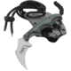 CRKT Folts Keramin - 2.31in. Kerambit Style Blade, Green &amp; Black Scales, Sheath w/ Lanyard 2389