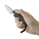 CRKT Folts Minimalist Bowie Fixed Blade Knife, 2in, Bowie Style Clip Point, Black Micarta Handle CR2387K