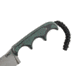 CRKT Folts Minimalist Bowie Fixed Blade Knife, 2in, Bowie Style Clip Point, Black Micarta Handle CR2387K