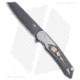 CRKT Fortuitous MagnaCut Folding Knife, 3.51in, CPM MagnaCut, Sheepsfoot Blade, Titanium Black/Gray Handle, Black/Black/Gray, 8.16in, BHQ-190525