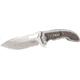 CRKT Ikoma Fossil - 3.96in. Plain Blade, IKBS, Stainless Steel &amp; G10 Scales, Clip 5470
