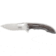 CRKT Ikoma Fossil - 3.96in. Plain Blade, IKBS, Stainless Steel &amp; G10 Scales, Clip 5470