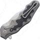 CRKT Ken Onion Motley Limited Ed Folding Knife, 3.88in Satin Sleipner Tool Steel Clip Point Blade, Matte Finish Titanium, K210CFXP
