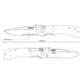 CRKT LOCKING LINER WITH THUMB STUD-BLACK, Black and Gray, 4 R2002K