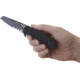 CRKT LOCKING LINER WITH BLADE FLIPPER, Compact Tanto, Flat Top Serrations, Black and Gray, 3.25 R1706K