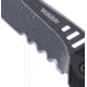 CRKT LOCKING LINER WITH BLADE FLIPPER, Compact Tanto, Flat Top Serrations, Black and Gray, 3.25 R1706K