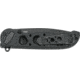 CRKT M16-02DB Folding Knife, 3.1in, D2 Blade, Plain Edge Tanto, Black w/Deadbolt Lock, M16-02DB