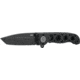 CRKT M16-02DB Folding Knife, 3.1in, D2 Blade, Plain Edge Tanto, Black w/Deadbolt Lock, M16-02DB