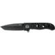 CRKT M16-02DB Assisted Opening Folding Knife, 3.1in, D2 Blade, Tanto, Black Aluminum Handle w/Deadbolt Lock, Black, M16-02DB