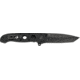 CRKT M16-04DB 3.89in Folding Knife, Plain, Stonewash D2 Steel Blade, Black Aluminum Handle, M16-04DB
