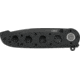CRKT M16-04DB 3.89in Folding Knife, Plain, Stonewash D2 Steel Blade, Black Aluminum Handle, M16-04DB