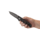 CRKT M16-04DB 3.89in Folding Knife, Plain, Stonewash D2 Steel Blade, Black Aluminum Handle, M16-04DB