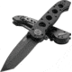 CRKT M16-04DB 3.89in Folding Knife, Plain, Stonewash D2 Steel Blade, Black Aluminum Handle, M16-04DB