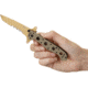 CRKT M16-13 Carson Special Forces Desert Tanto Folding Knife, Tan Finish M16-13DSFG