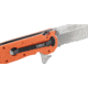 CRKT M16-14 Big Dog Pro Tanto Folder Knife, ER - Orange Handle, Satin Blade, Triple Point Serrations, M16-14ZER