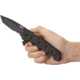 CRKT M16-14 Big Dog Pro Tanto Folder Knife, LE - Black Handle, Black Blade, Triple Point Serrations, M16-14ZLEK