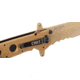 CRKT M16-14 Big Dog Special Forces Veff Desert Tanto Folding Knife, Desert Tan M16-14DSFG