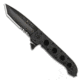 CRKT M16-14 Glass Filled Nylon Law Enforcement - Tanto, Triple-point Serrations, Black Glass Filled Nylon Handle, Lawks - M16-14ZLEKC